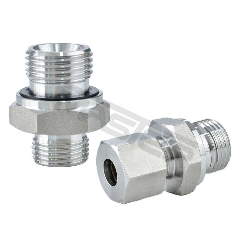 Hydraulic Fitting - Color: Silver