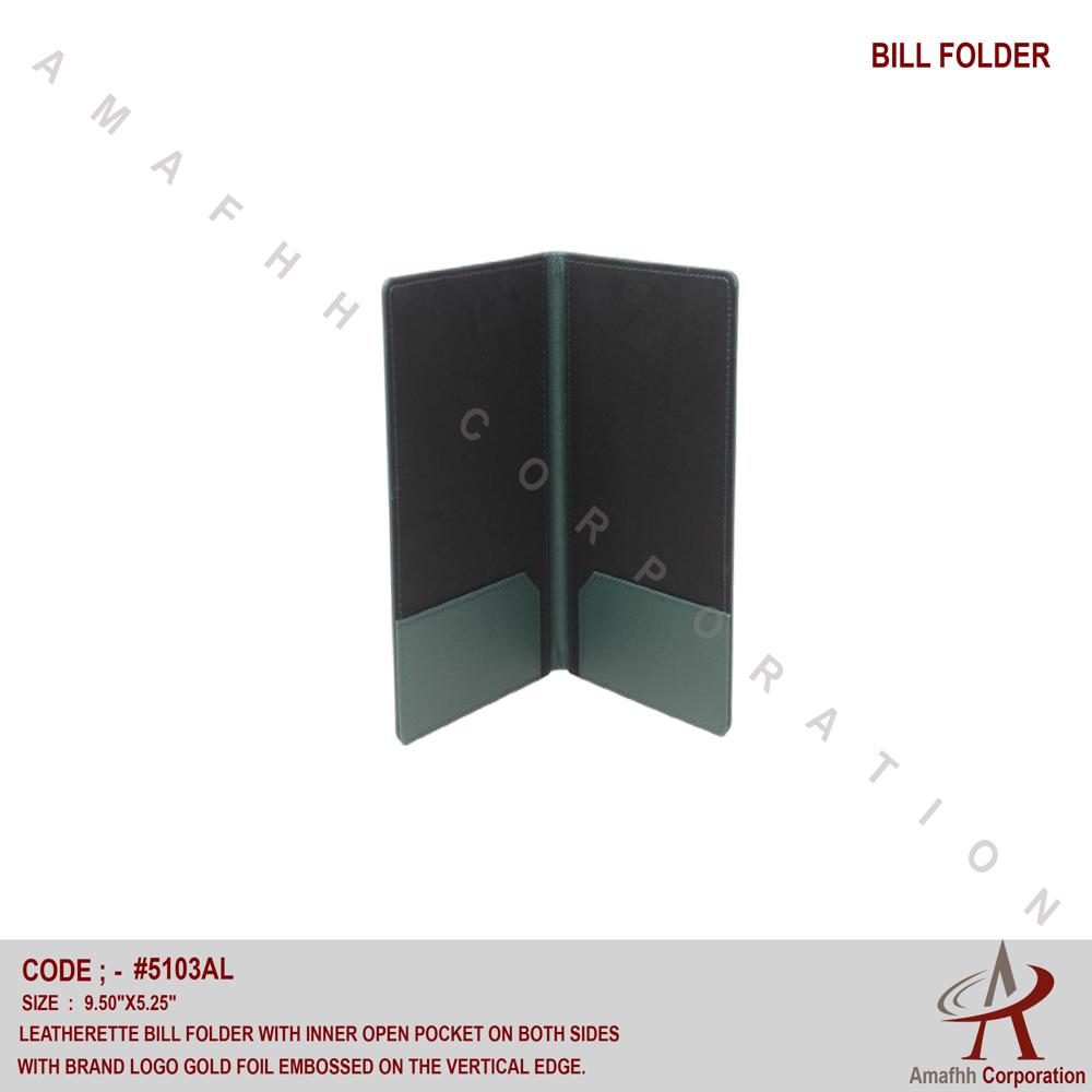 Bill Folder - Color: Green