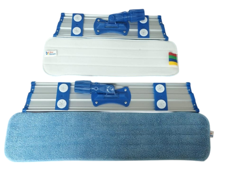 Wet And Dry Mop Set Velcro - Color: White