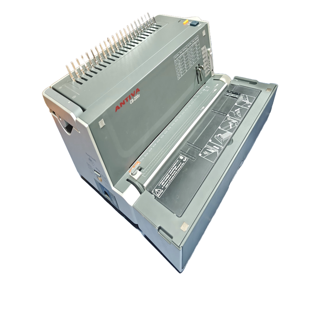 Electric Comb Binding Machine Antiva Cb 200e - Paper Type: A4