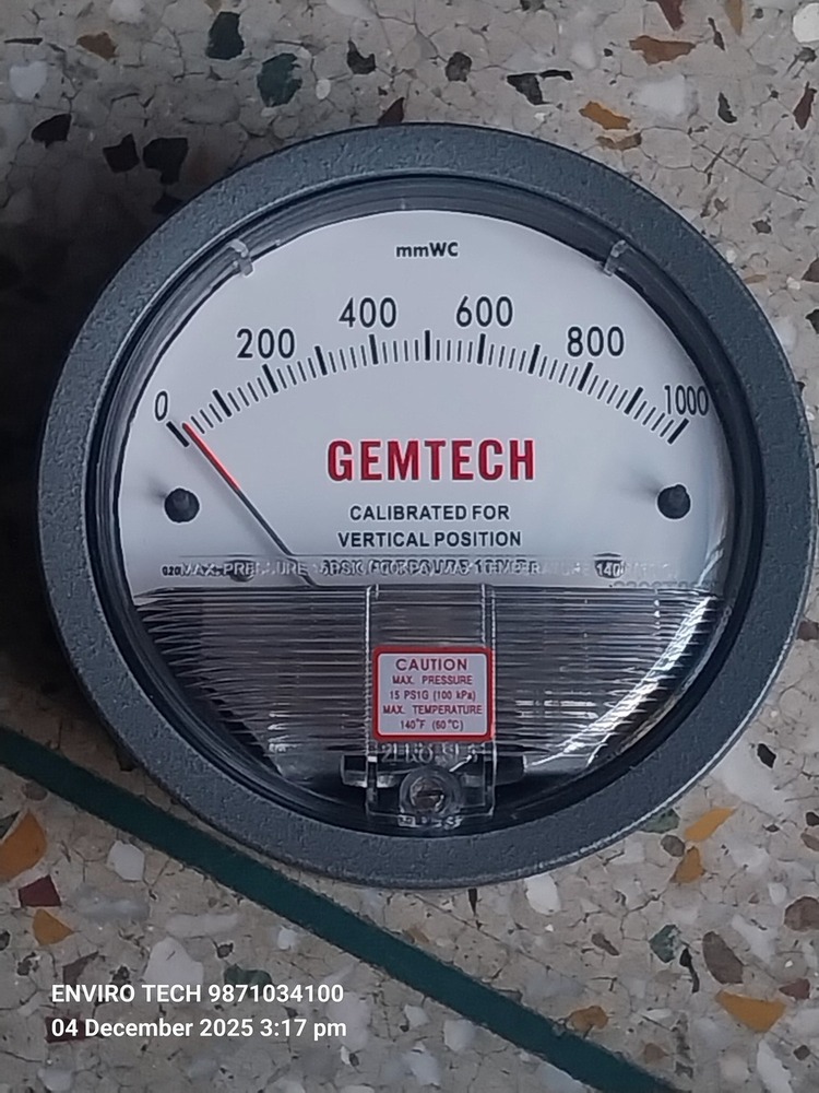 GEMTECH DIFFERENTIAL PRESSURE GAUGE IN Daultabad Industrial Area Gurgaon Haryana