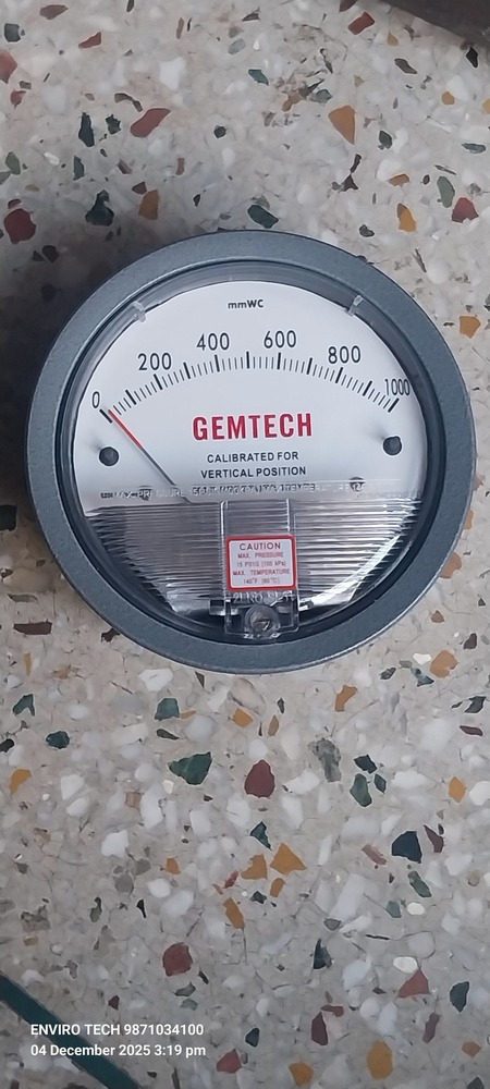 GEMTECH DIFFERENTIAL PRESSURE GAUGE IN Daultabad Industrial Area Gurgaon Haryana