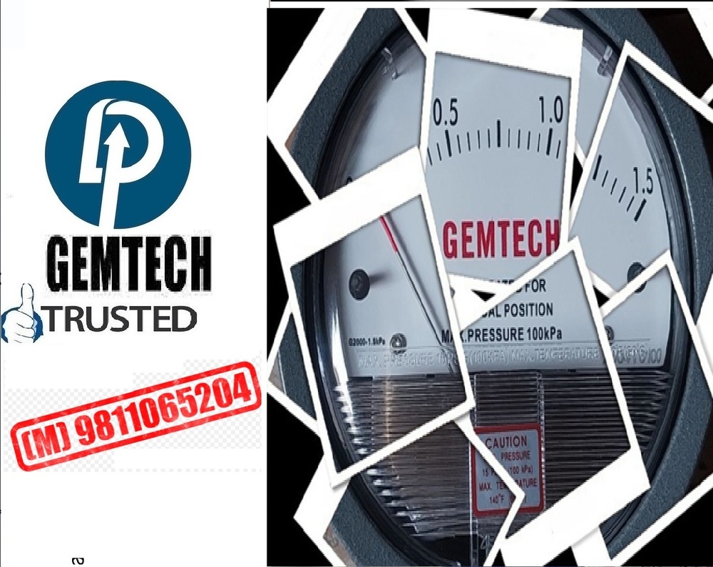 GEMTECH I DIFFERENTIAL PRESSURE GAUGE For Basai Industrial Area Gurgaon