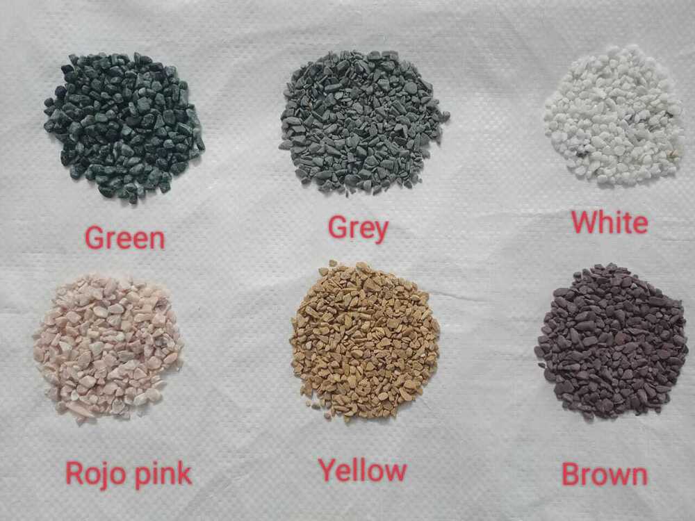 Round marble pebbles stone 3-6 mm / semi round stone chips for epoxy flooring