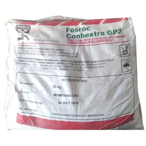 Conbextra Gp2 - Powder, 25 Kg Bag | Density: Approximately 2320 Kg/m3, Compressive Strength: 26 N/mm2, Color: White