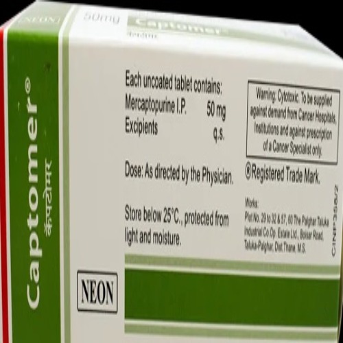 Captomer 50 Mg Tablet - Recommended For: Doctor