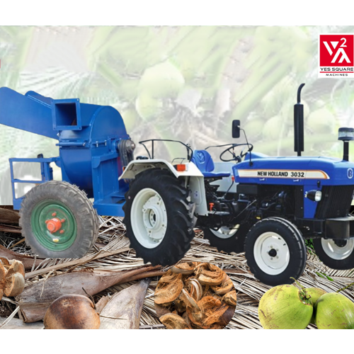 TRACTOR OPERATED  COCONUT  FARM WASTE SHREDDER