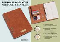Personal Organizer With Card & Pen Slots - Feature: Good Quality