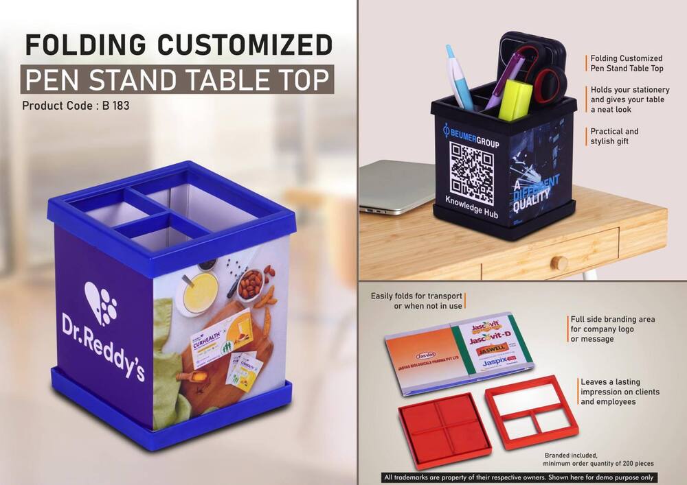 Folding Customized Pen Stand Table Top