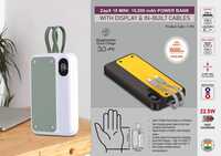 Zapx 10 Mini 10,000 Mah Power Bank With Display - Color: White