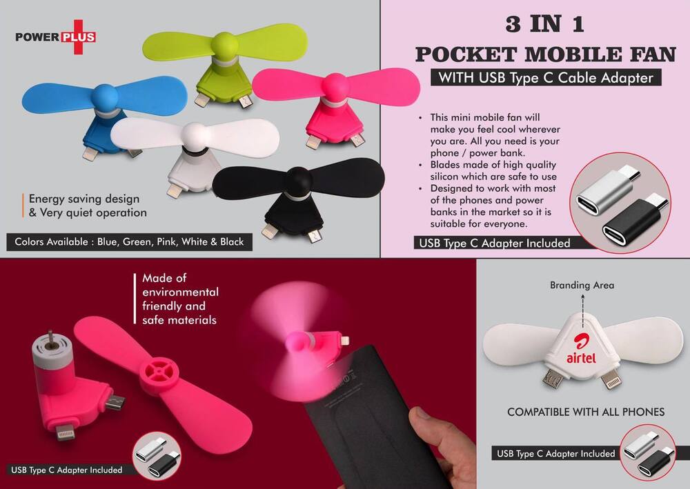 Pocket Mobile Fan for anywhere Cooling