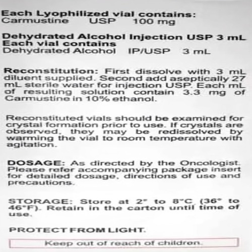 Carmuther 100 mg Injection