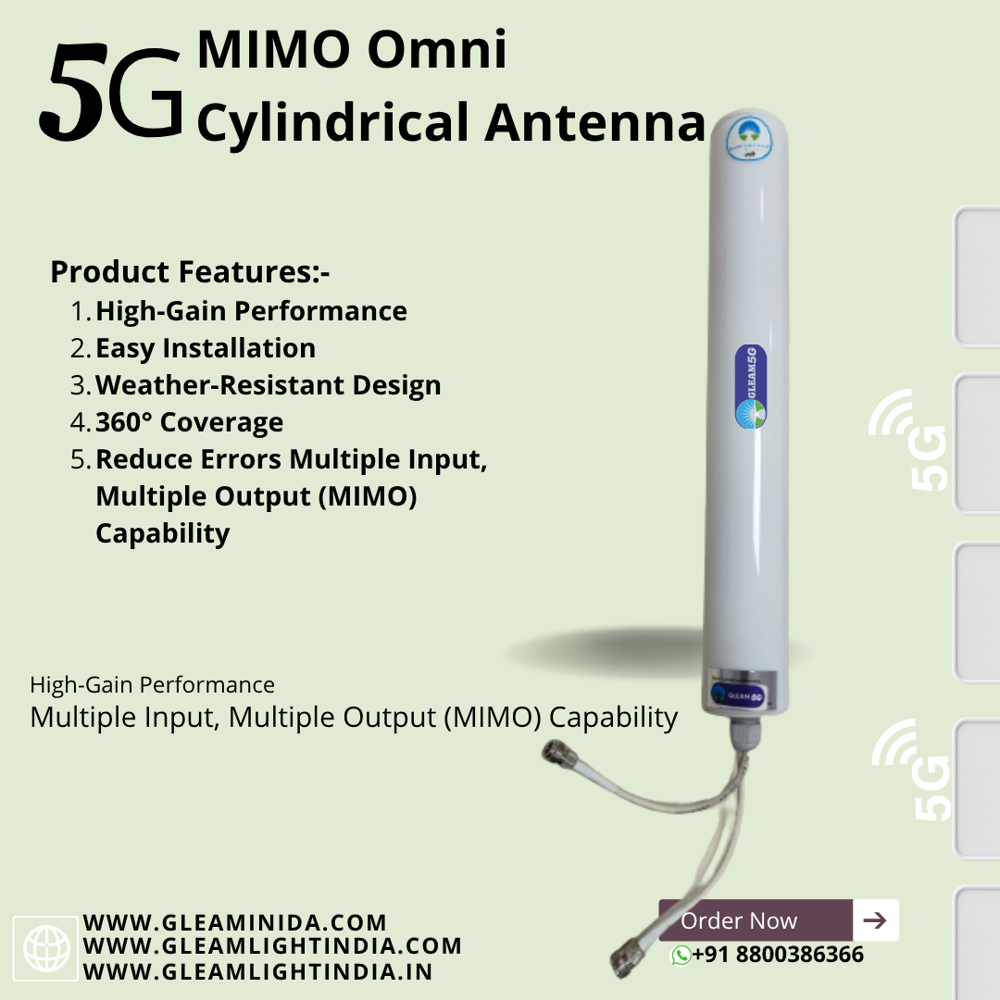 Mimo Omni Cylindrical Antenna 5G - Application: Indoor / Outdoor