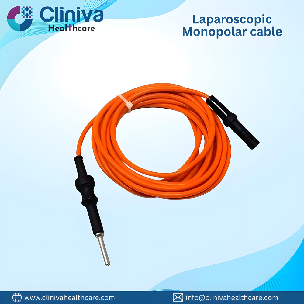 Laparoscopic Monopolar Orange cable 8mm/ 300cm
