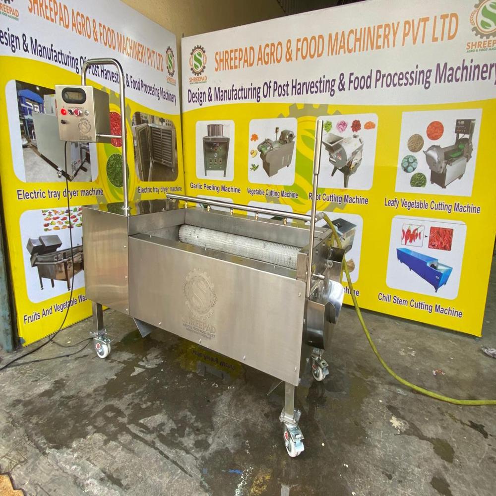 Onion Peeling Machine - Color: Silver