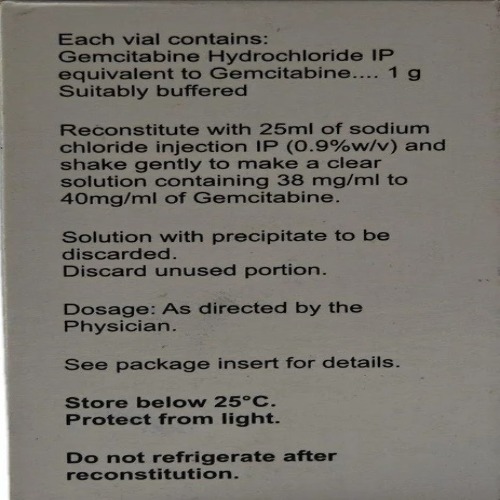 Celgem 1000 Mg Injection - Physical Form: Powder