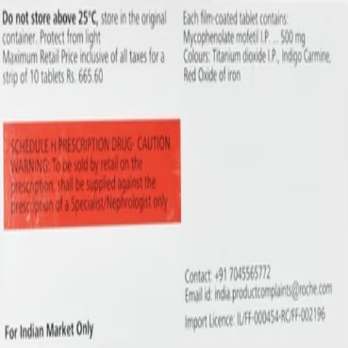 Cellcept 500 mg Tablet