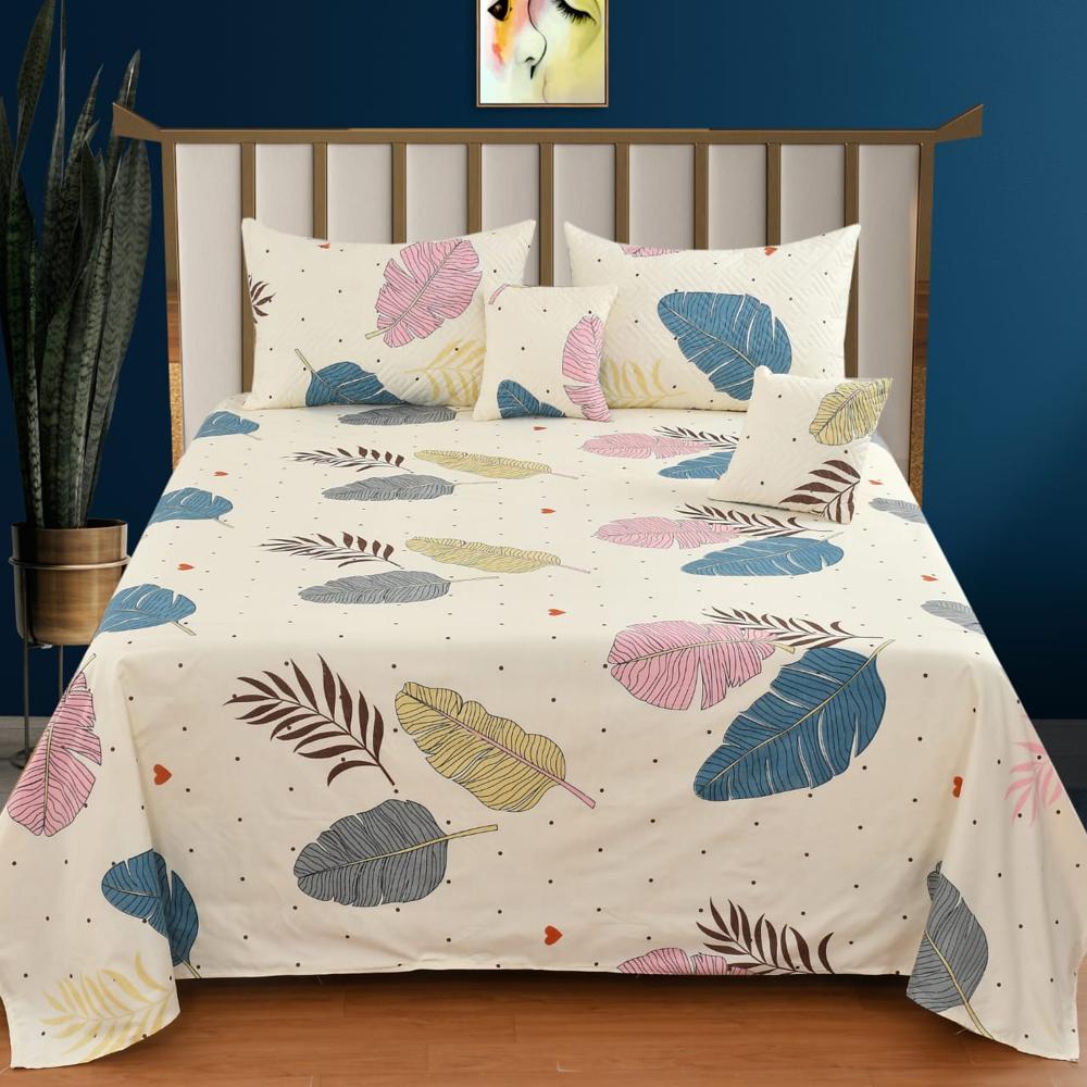 Bedsheet (5 Pcs Set) - Color: Multi-color