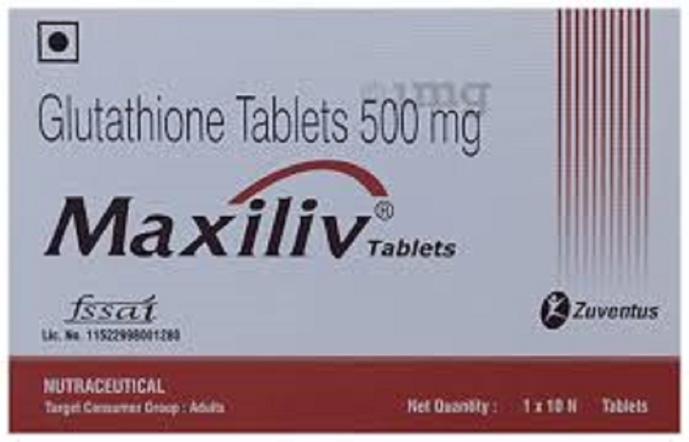 Maxiliv Glutathione 500 Mg Tablets