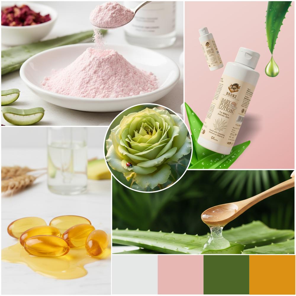 BRONZ Baby Body Lotion Enrich With Calamine Aloevera And Vitamin E 0 Months For Babys Delicate Skin 200ml