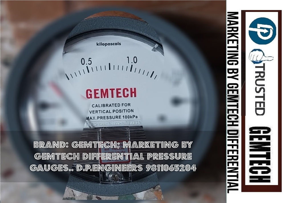 GEMTECH - DIFFERENTIAL PRESSURE Gauge Automatic Vertical Rice Whitener Machine