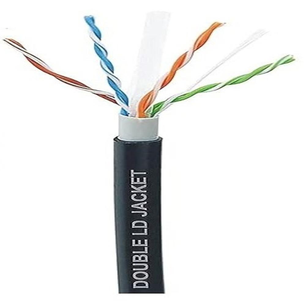 Cctv Cat6 Lan Cable Copper Outdoor - Color: Black