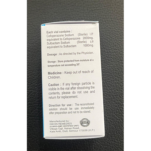 Cefoperazone & Sulbactam For Injection - Dosage Form: Liquid