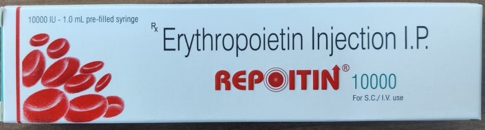 Repoitin 10000 iu Injection , 1.0 ml