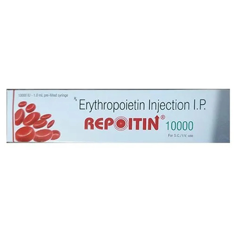 Repoitin 10000 Iu Injection , 1.0 Ml - Ingredients: Recombinant Human Erythropoietin Alfa