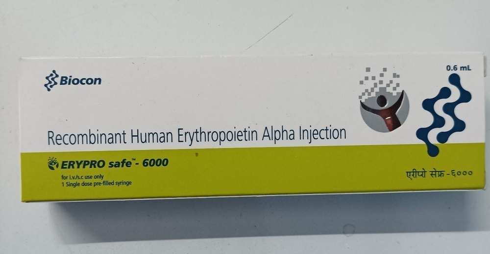 Erypro Safe 6000 Iu Injection
