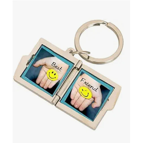 Photo Frame Keychain - Color: Golden