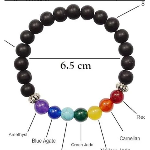7 Chakra Bracelet - Color: Multicolor
