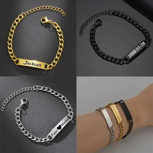 Stainless Steel Plain Bracelet For Engaraving