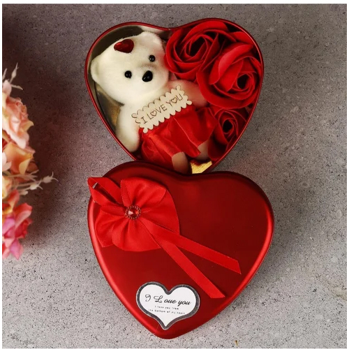 Heart Shape Gift Box - Color: Red