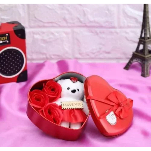 Heart Shape Gift Box - Color: Red