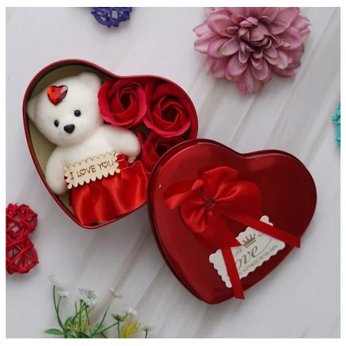 Heart Shape Gift Box - Color: Red