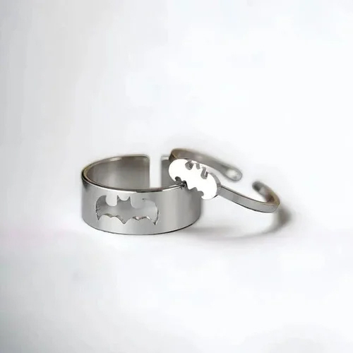 Heart Couple Ring - Color: Silver