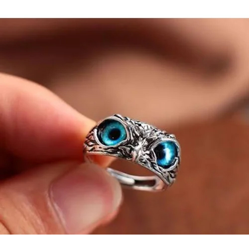 Metal Owl Ring - Color: Silver