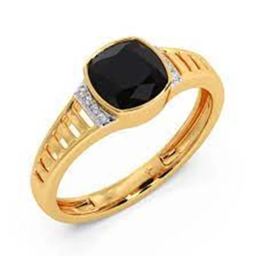 Men's Ruby Ring - Color: Light Blue