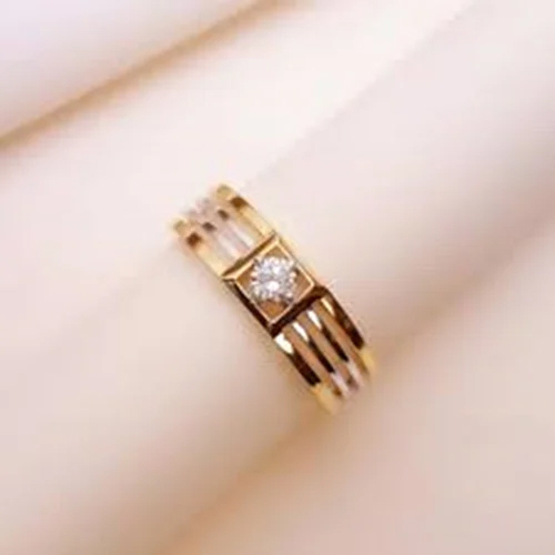Men's Ruby Ring - Color: Light Blue