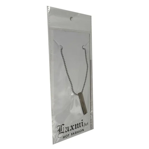 Silver Stainless Steel Stick Pendant