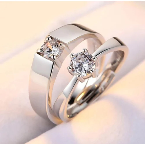 Adjustable Couple Rings - Color: Silver
