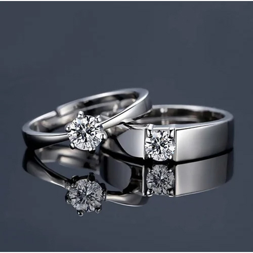 Adjustable Couple Rings - Color: Silver
