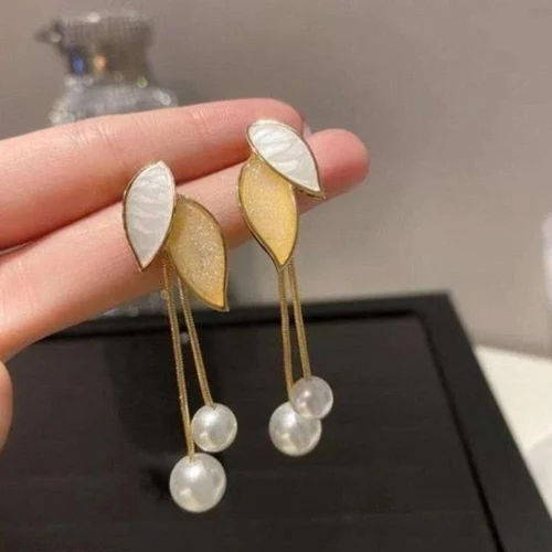 Korean Earrings - Color: Golden