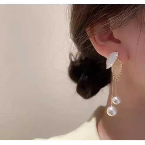 Korean Earrings - Color: Golden