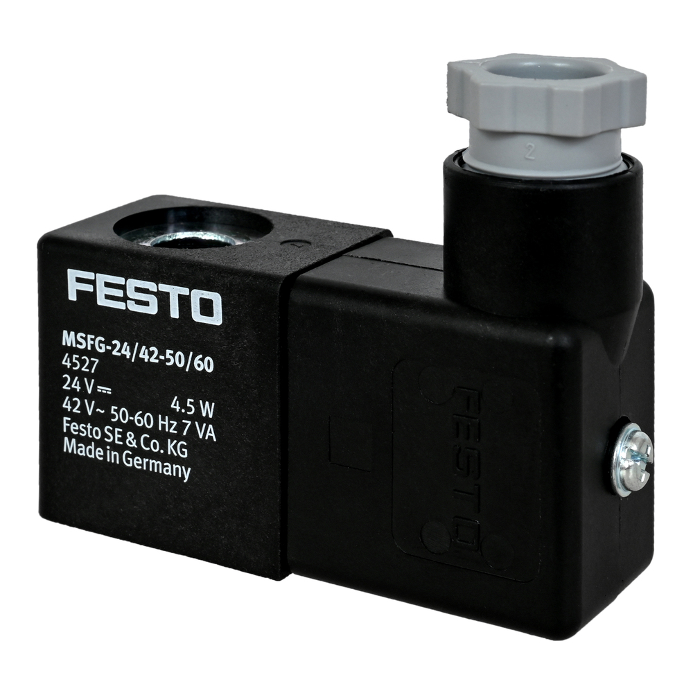 Festo Solenoid Coil Msfg-24 (4527) - Color: Black
