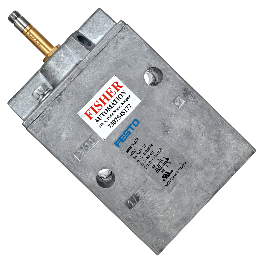 Festo Solenoid Valve Mfh-3-1-2 (9857) - Color: Grey