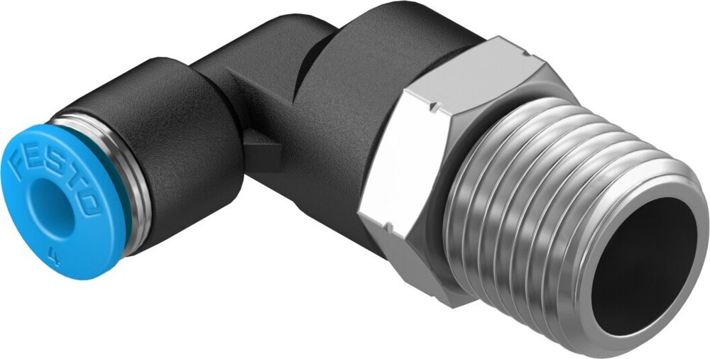 Festo L Type Fitting Qsl-1-4-4 (190659) - Color: Black