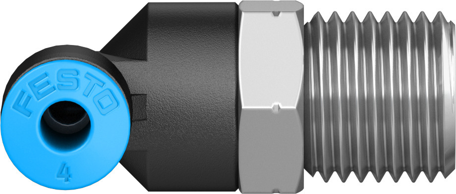 Festo L Type Fitting Qsl-1-4-4 (190659) - Color: Black