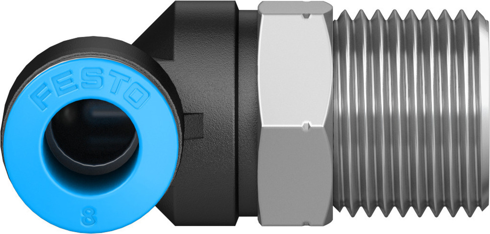 Festo L type Fitting QSL-3-8-8 (153050)- 5 pcs